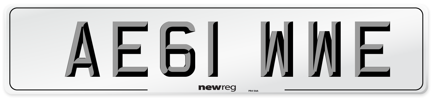 AE61 WWE Number Plate from New Reg